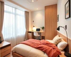 Hoe richt je een kleine slaapkamer ruimtelijk in?