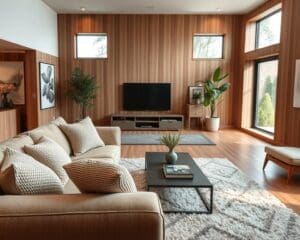 Hoe richt je een woonkamer knus maar modern in?