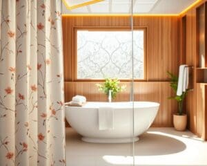 Wat maakt een douchegordijn sfeervol en praktisch?