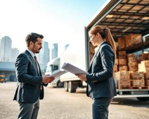 Hoe ondersteunt een transportbedrijf zakelijke leveringen?