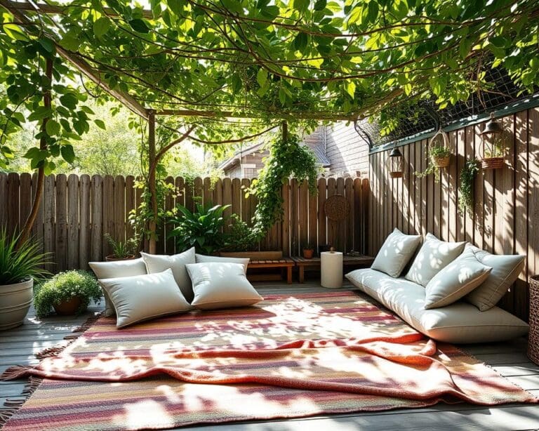 Hoe creëer je schaduw zonder parasol?