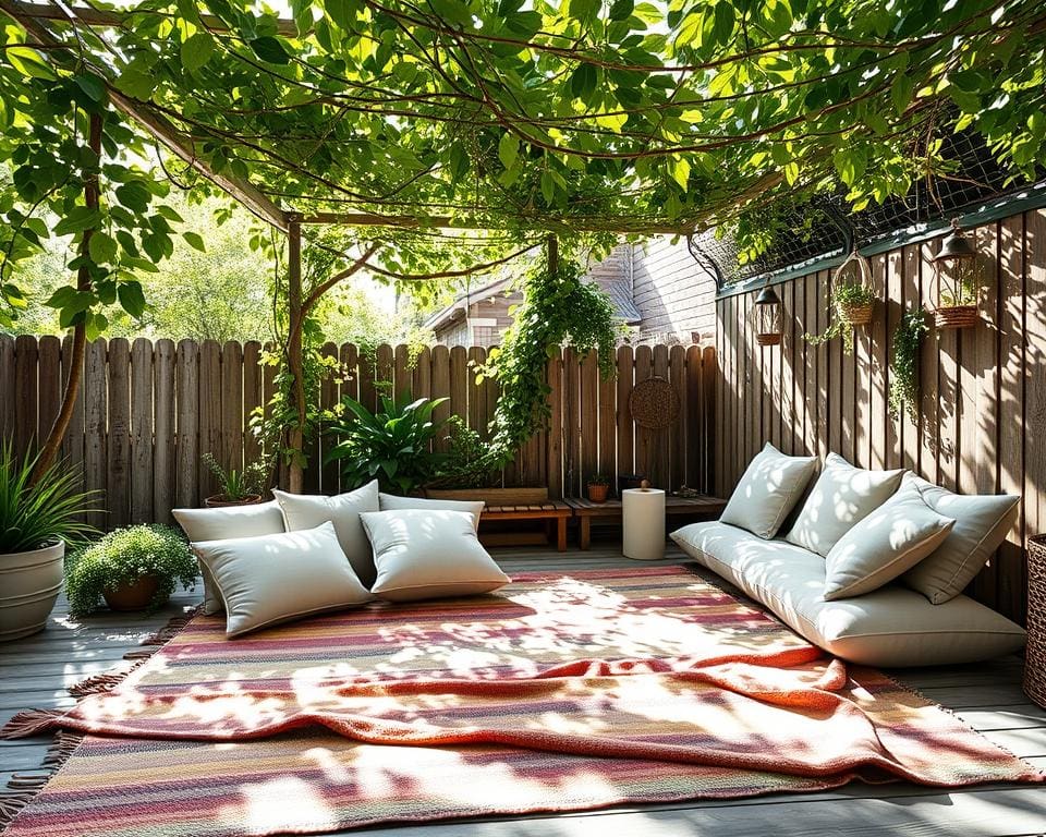 Hoe creëer je schaduw zonder parasol?