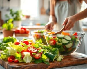 Hoe maak je een frisse zomersalade?