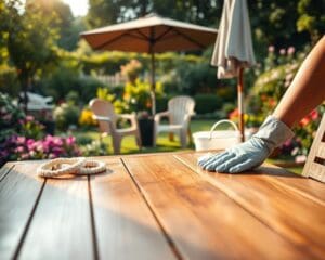 Hoe onderhoud je tuinmeubelen eenvoudig?