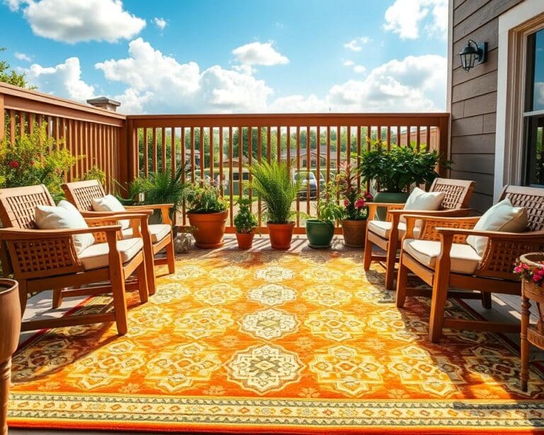 Is een buitenkleed geschikt voor het terras?