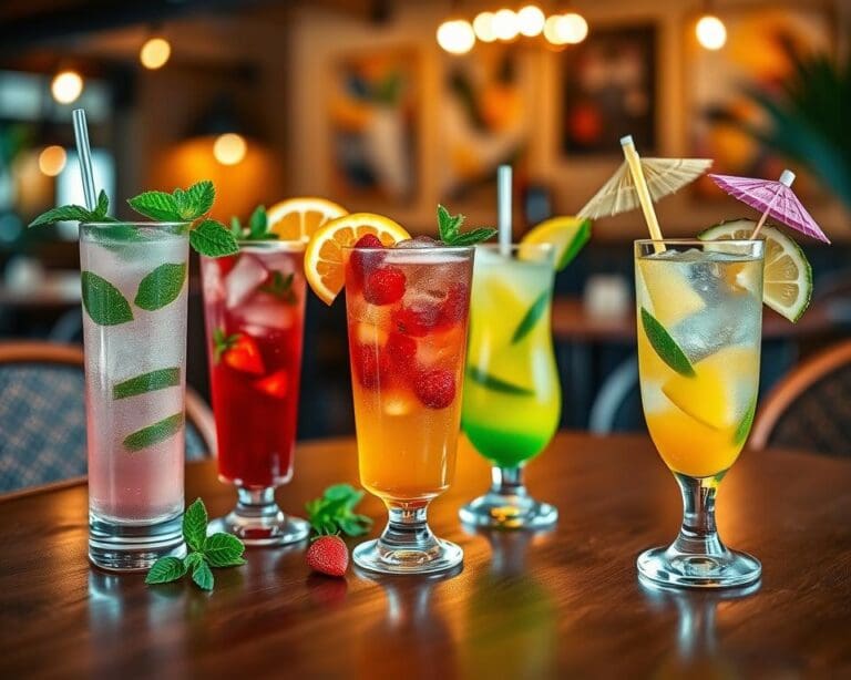 Wat zijn populaire mocktails zonder alcohol?