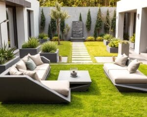 Welke loungeset past bij een moderne tuin?