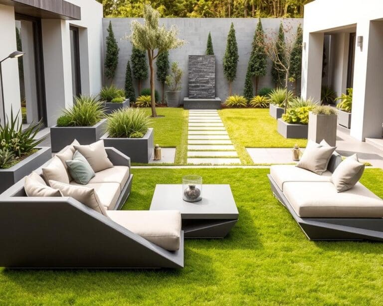 Welke loungeset past bij een moderne tuin?