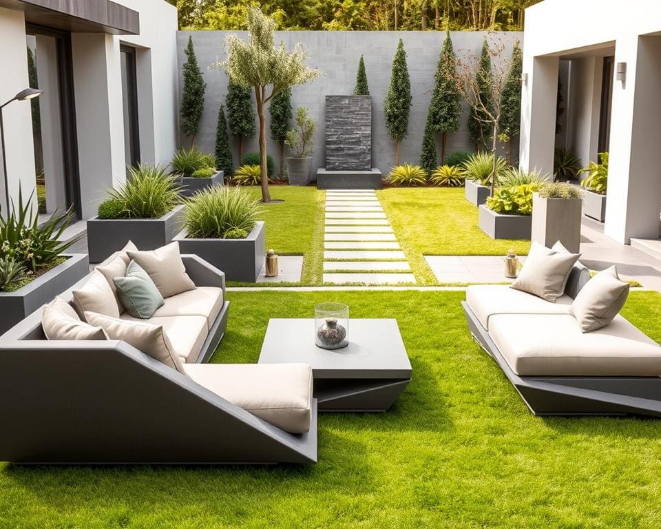 Welke loungeset past bij een moderne tuin?