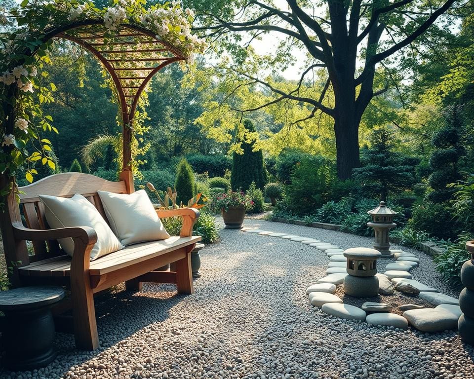 Welke tuindecoratie past bij een rustige uitstraling?