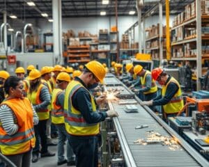 Werken in een productiebedrijf