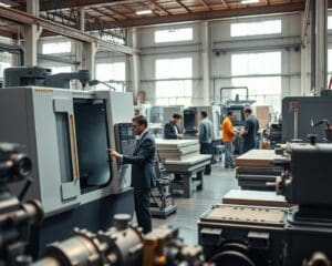 Werken met industriële machines