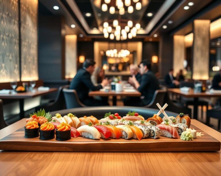 Waar eet je de lekkerste sushi in een restaurant?
