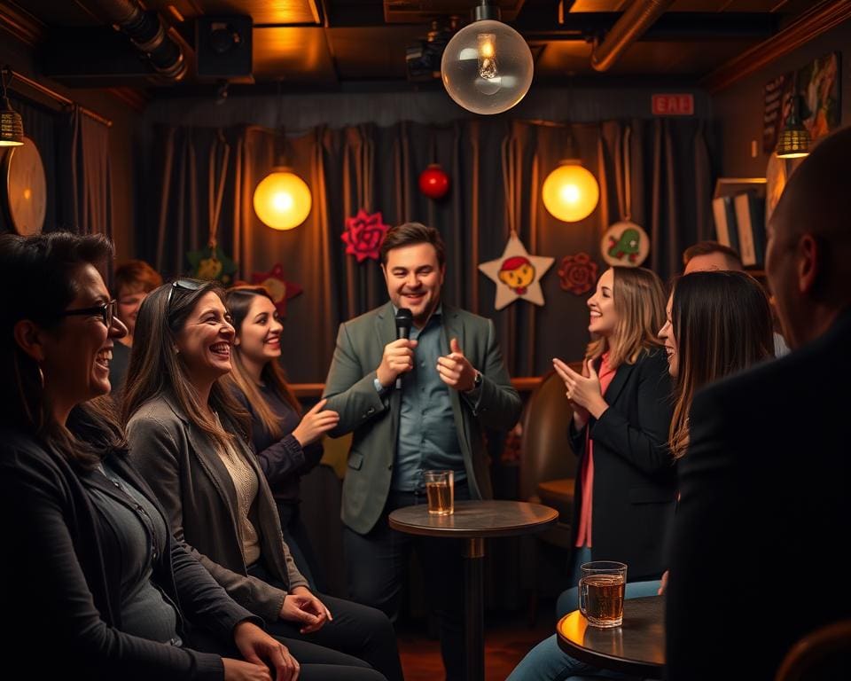 Waarom gaan mensen naar een stand-up comedy avond?
