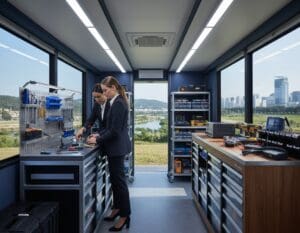 mobiele werkplaats inrichting