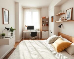 Wat zijn slimme ideeën voor een kleine slaapkamer?