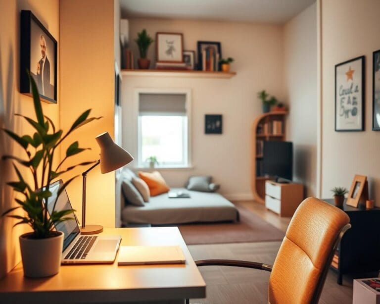 thuiswerkplek kleine woning