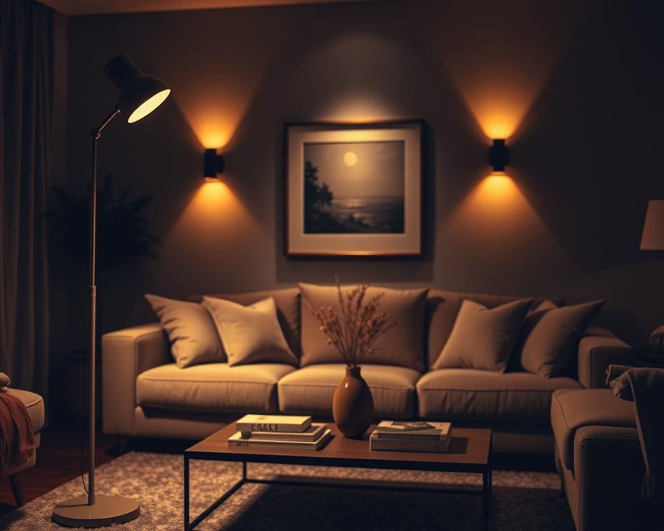 verlichting donkere woonkamer