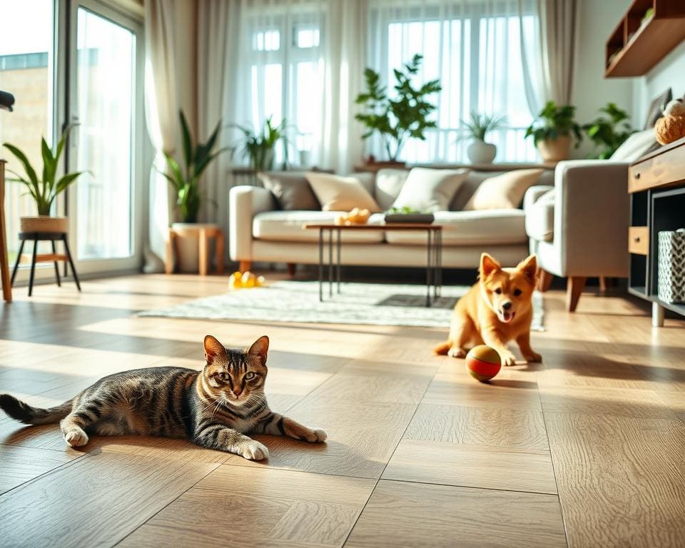 vloer huis met huisdieren