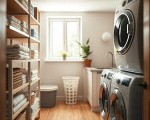 wasruimte inrichten klein