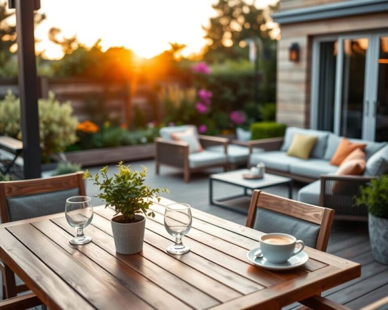 terras inrichten